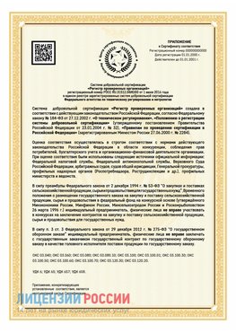 Приложение к сертификату для ИП Магадан Сертификат СТО 03.080.02033720.1-2020